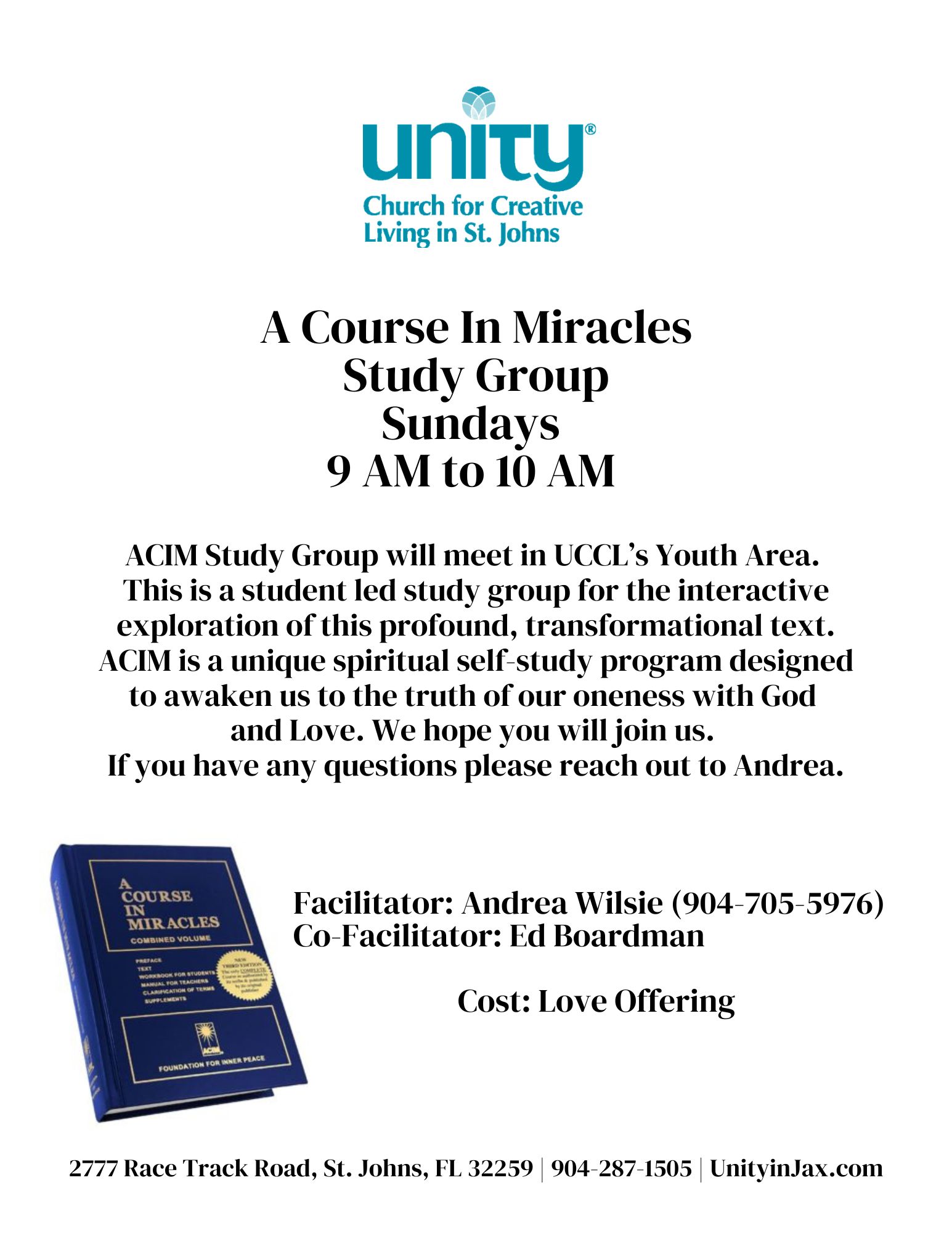 A Course In Miracles Study Group 2026 