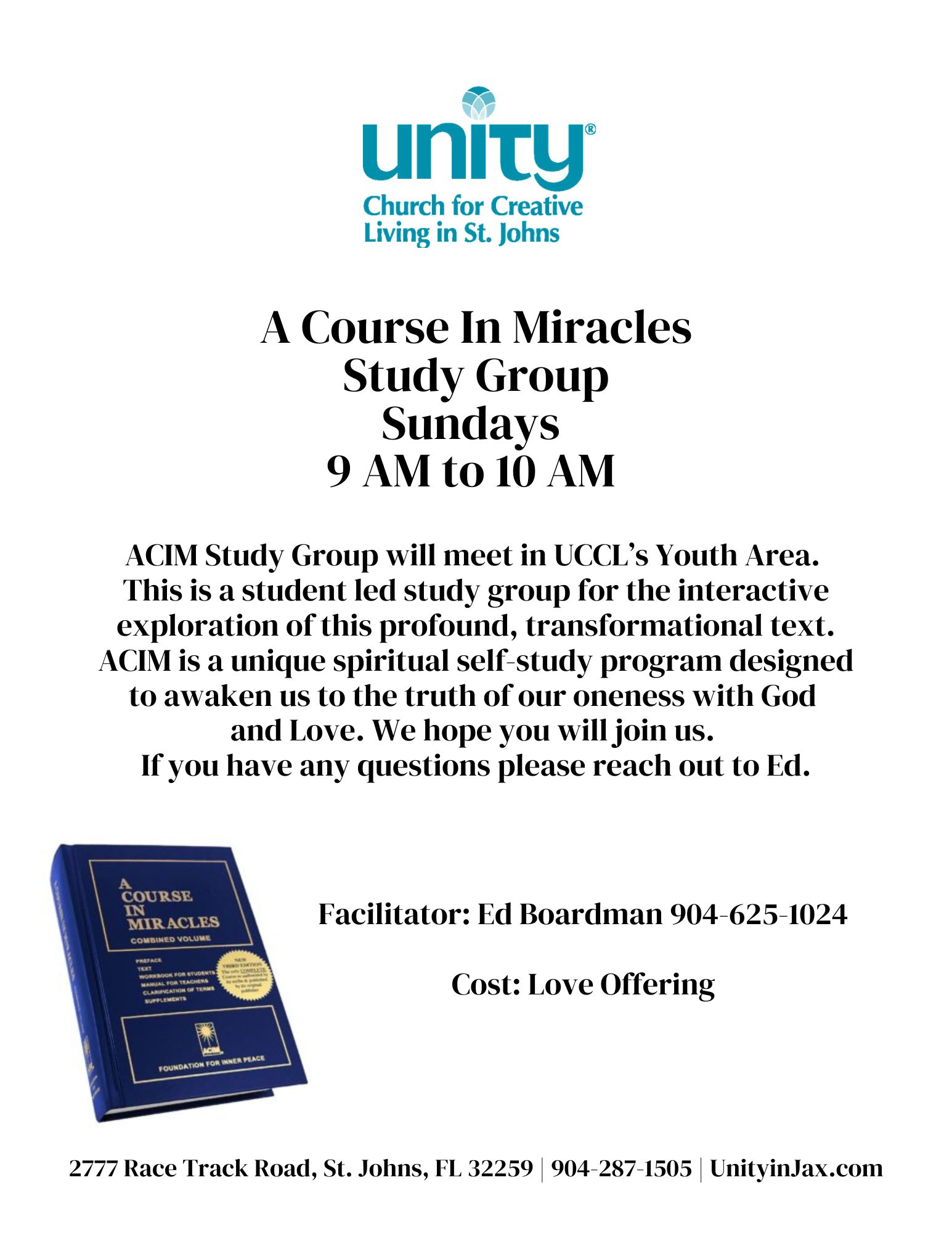 A Course In Miracles Study Group 2026