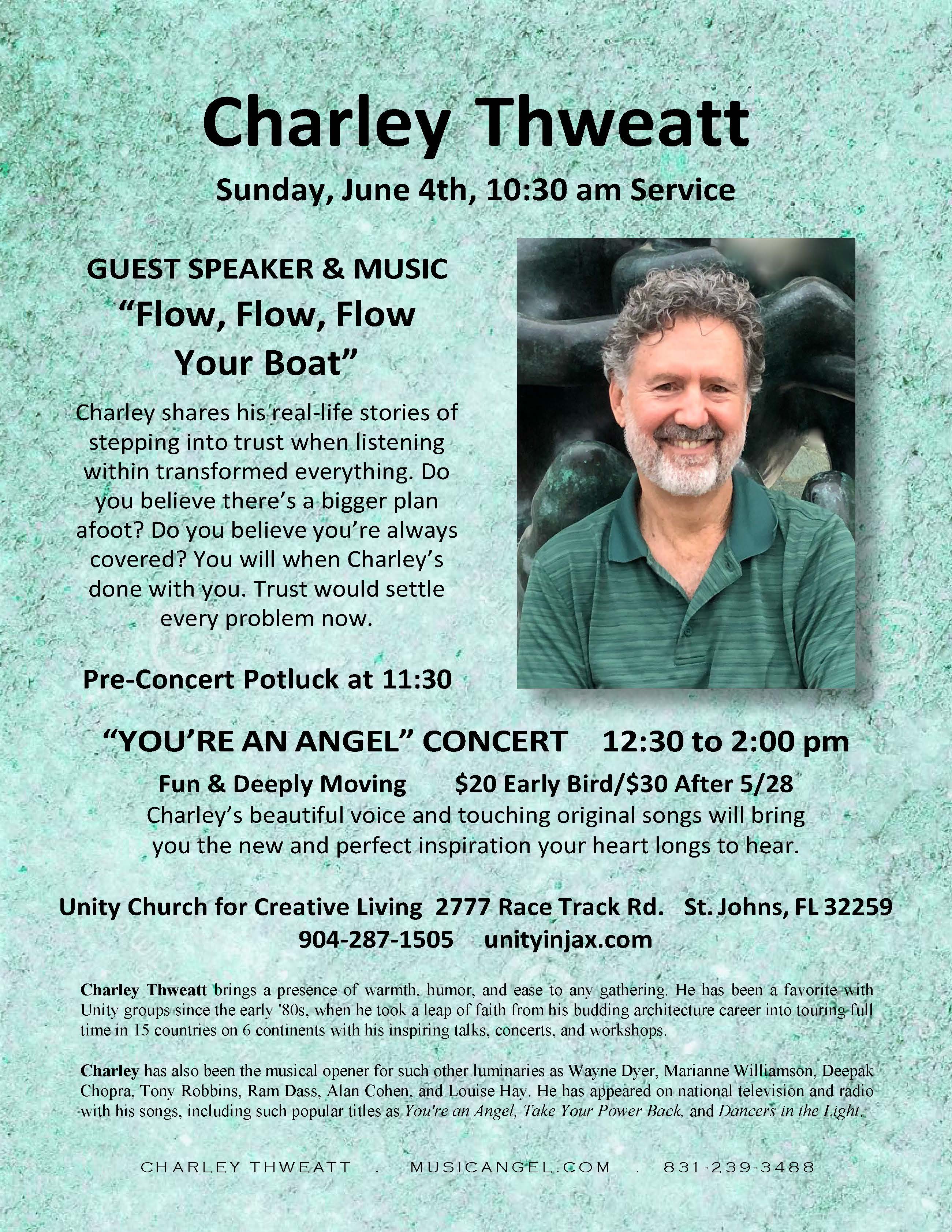 You're An Angel Concert 2023 Flyer